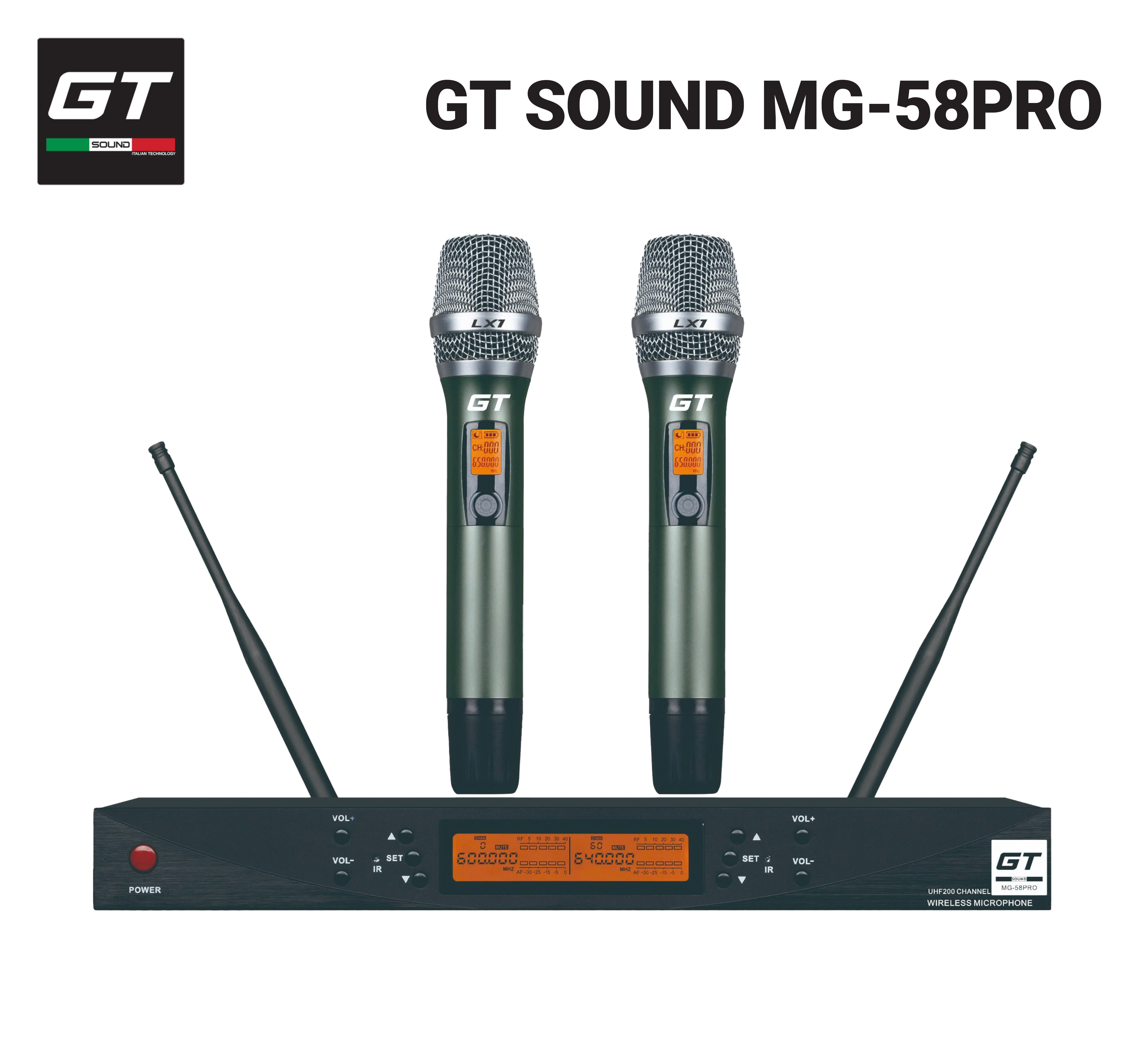 MIC KHÔNG DÂY GT SOUND MG-58PRO